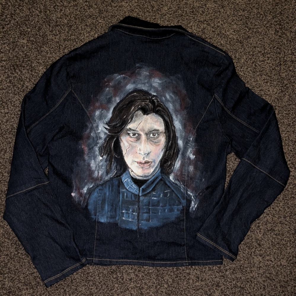 Kylo Ren Hand Painted Denim Jacket